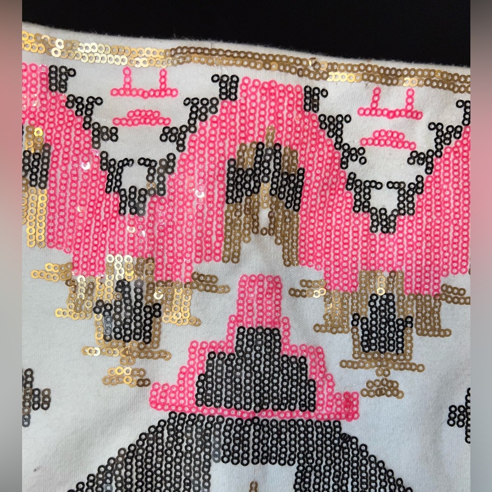 Fate Sequined Tribal Chevron Pattern Mini Skirt S… - image 3